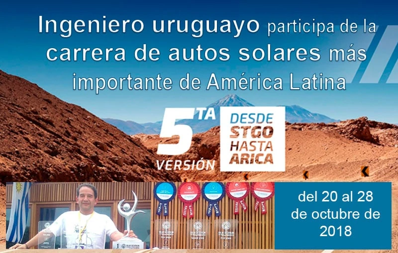 Ingeniero uruguayo participa de la carrera de autos solares más importante de América Latina